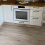 Luxury vinyl plank kitchen floor
