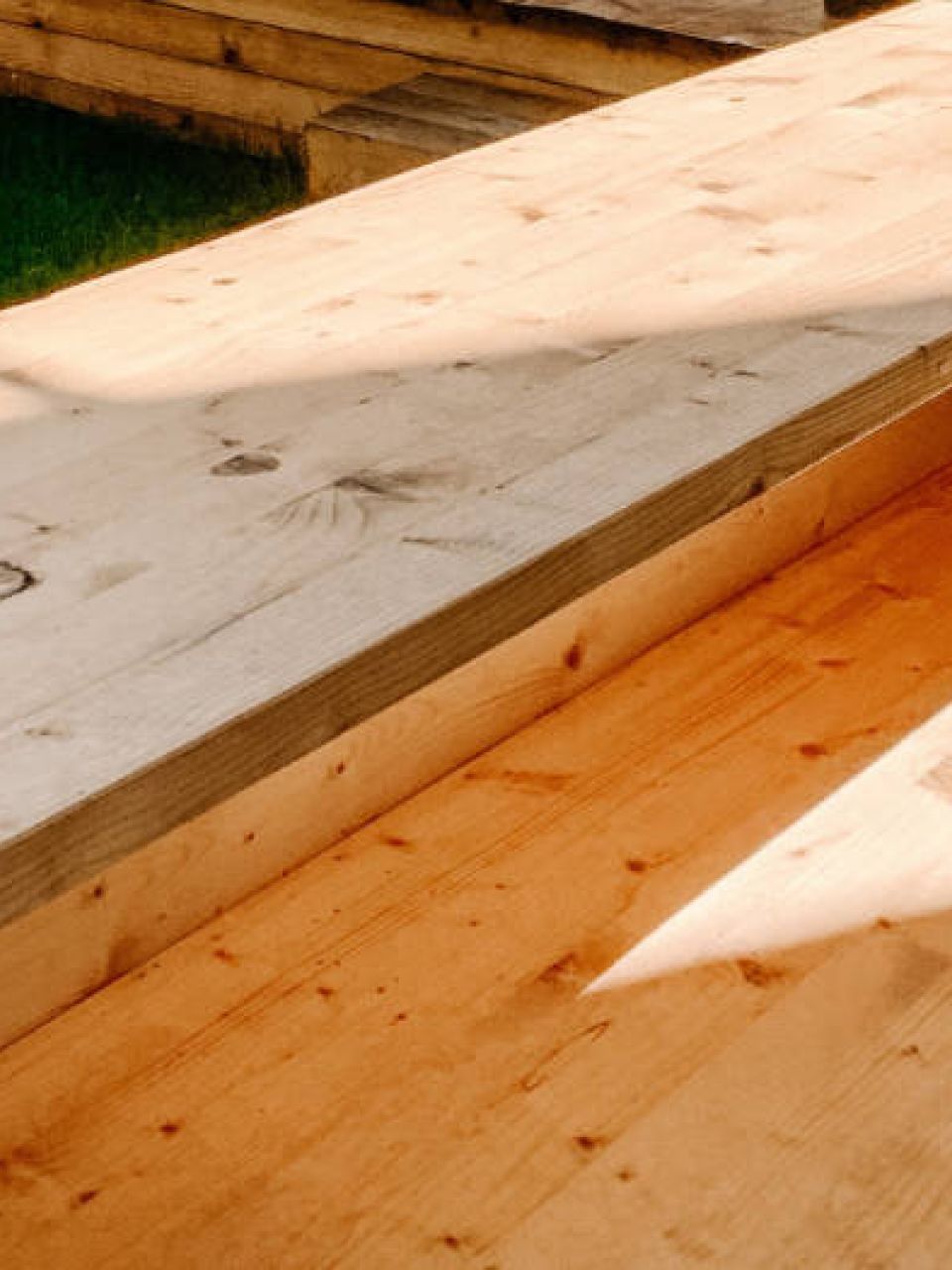 taditional wood decking